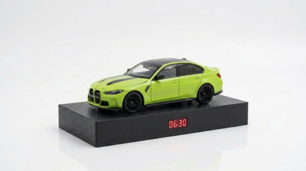 BMW M3 G80 Car Alarm Clock front side view with LED display