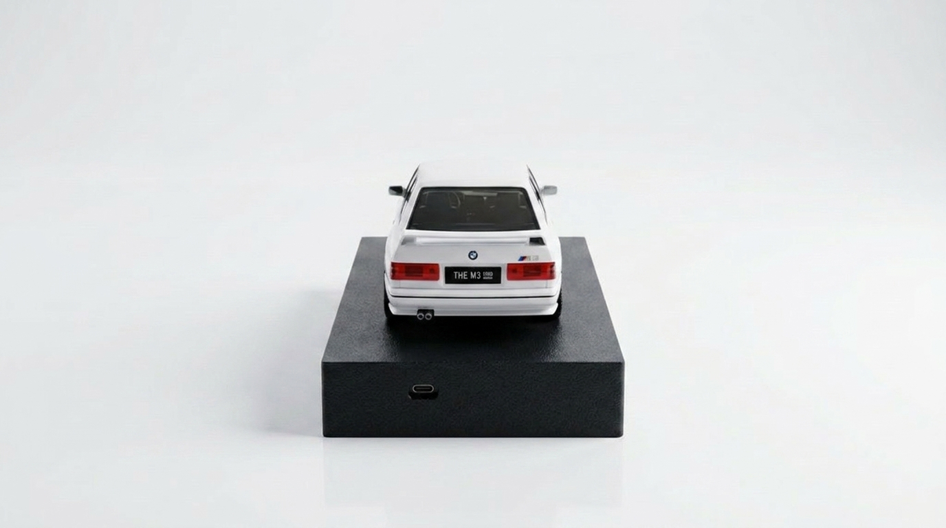 BMW E30 White Back