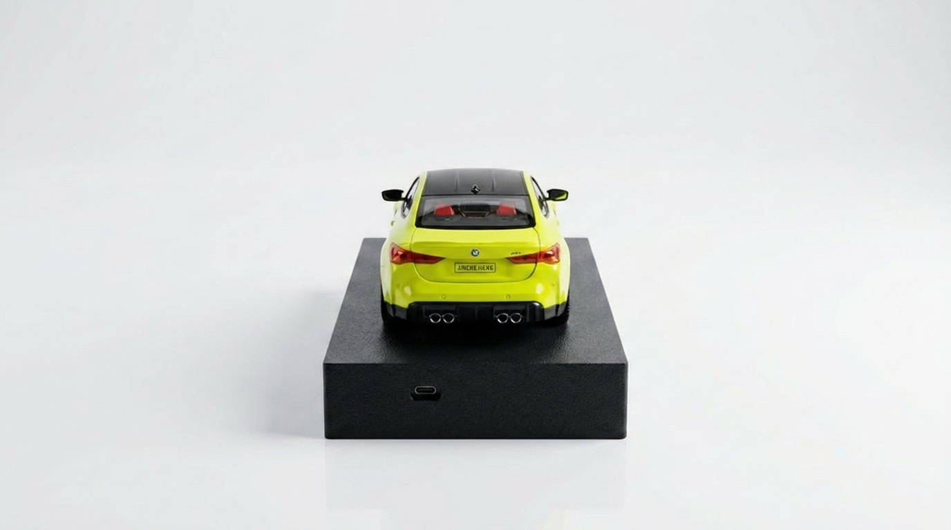 BMW M4 Yellow Back