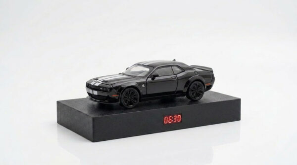 Dodge Challenger SRT Hellcat Car Alarm Clock 1/24 Scale Handmade Muscle Car Gift